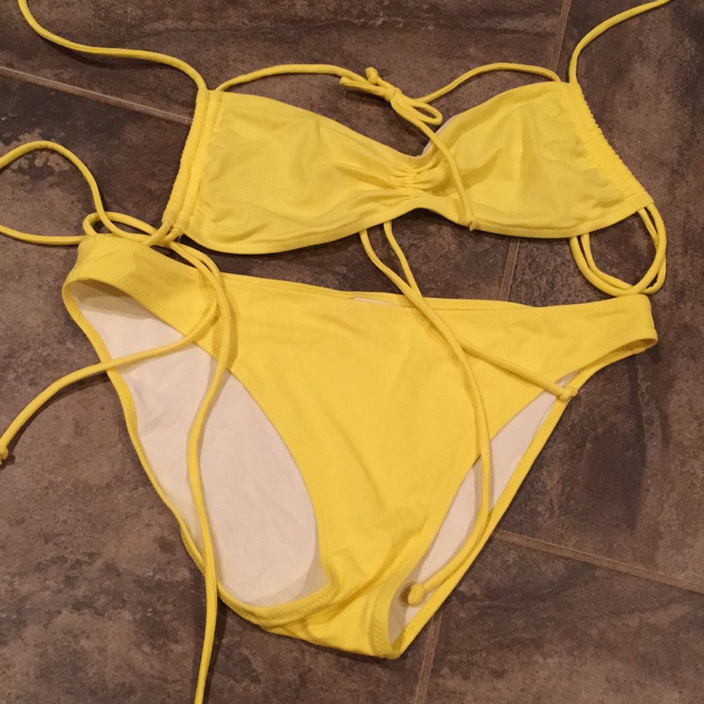 Victoria secret yellow bikini